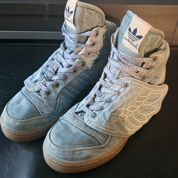 Jeremy Scott x Adidas Other - Jeremy Scott X Adidas Denim Wings Sneakers